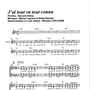 J'AI TOUT VU TOUT CONNU