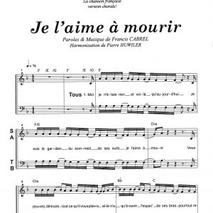JE L'AIME A MOURIR