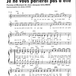 JE NE VOUS PARLERAI PAS D'ELLE