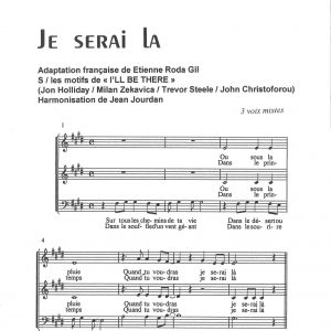 JE SERAIS LA