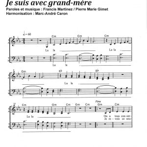 JE SUIS AVEC GRAND MERE