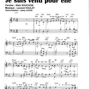 JE SUIS VENU POUR ELLE