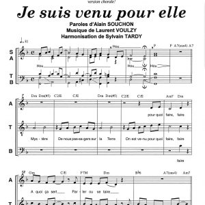 JE SUIS VENU POUR ELLE