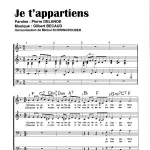 JE T'APPARTIENS