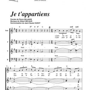 JE T'APPARTIENS
