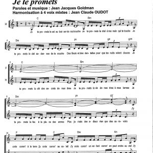 JE TE PROMETS