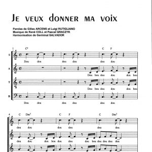 JE VEUX DONNER MA VOIX