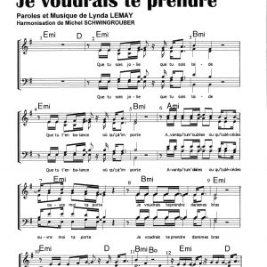 JE VOUDRAIS TE PRENDRE