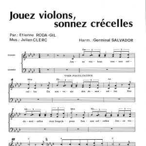 JOUEZ VIOLONS SONNEZ CRECELLES