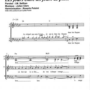 JOURS ENTRE LES JOURS DE PLUIE (les)