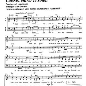 LAISSEZ ENTRER LE SOLEIL