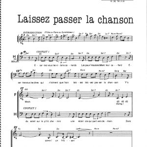LAISSEZ PASSER LA CHANSON