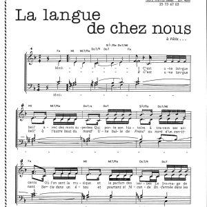 LANGUE DE CHEZ NOUS