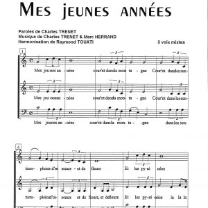 MES JEUNES ANNEES