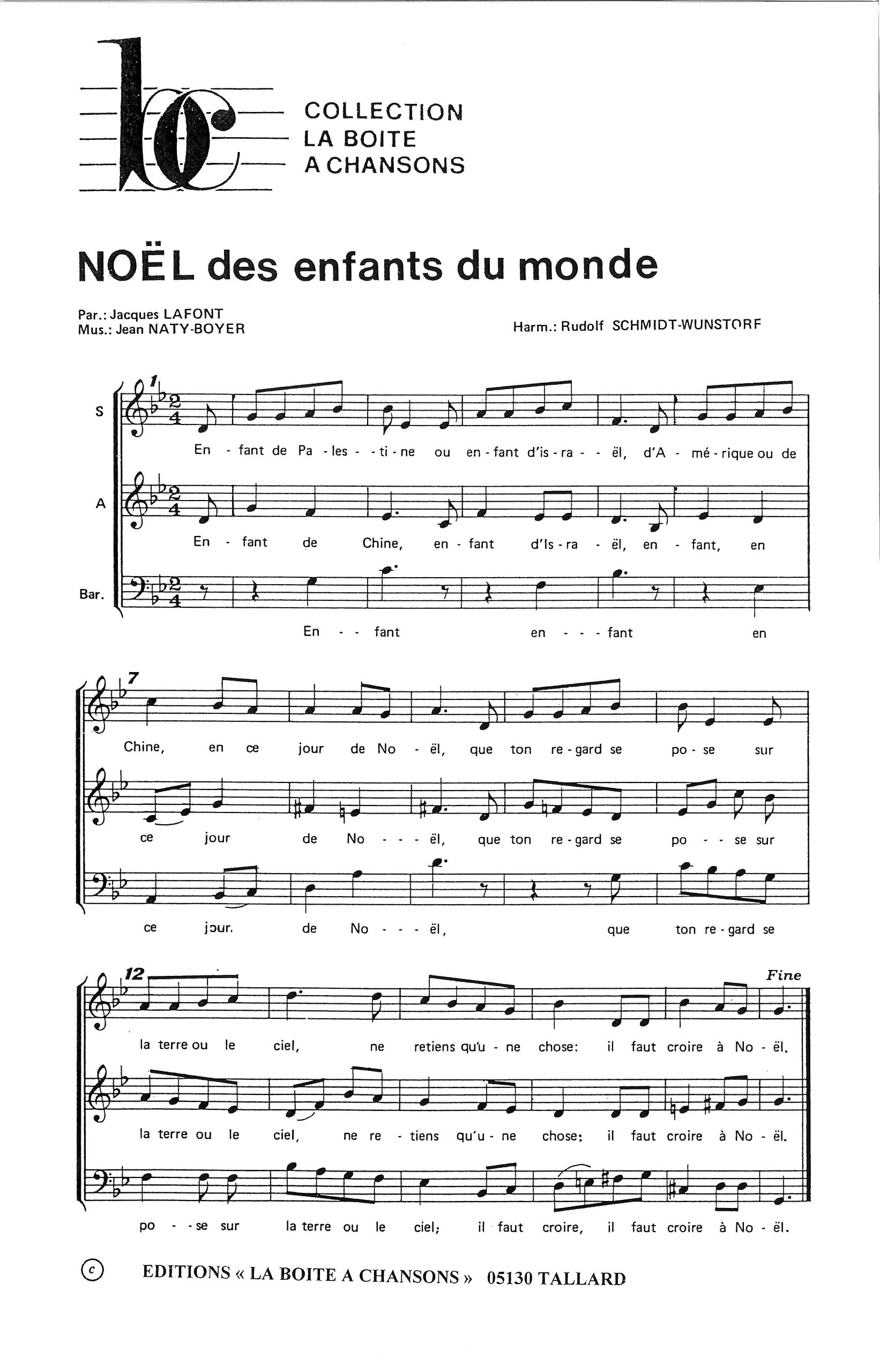 NOEL DES ENFANTS DU MONDE