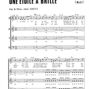 NOEL UNE ETOILE A BRILLE