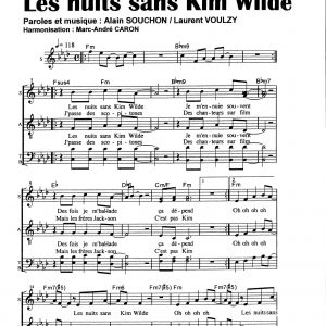 NUITS SANS KIM WILDE (LES)