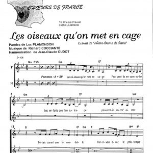 OISEAUX QU'ON MET EN CAGE (LES)