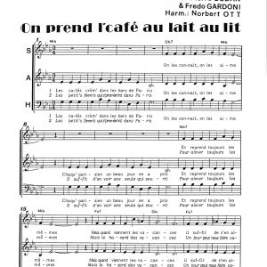 ON PREND L'CAFE AU LAIT AU LIT