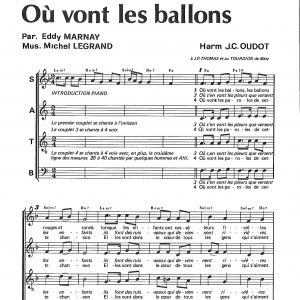 OU VONT LES BALLONS