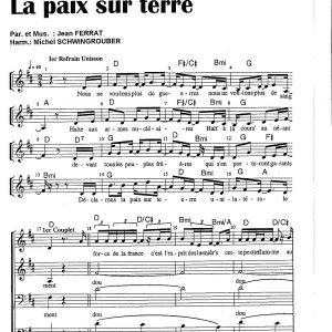 PAIX SUR TERRE (LA )