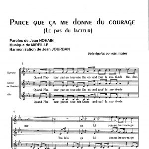 PARCE QUE CA ME DONNE DU COURAGE