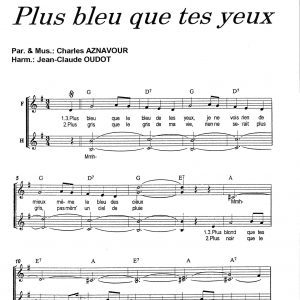 PLUS BLEU QUE TES YEUX