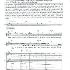 PREMIERE HEURE (LA) - 4 voix mixtes