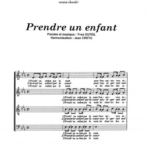 PRENDRE UN ENFANT