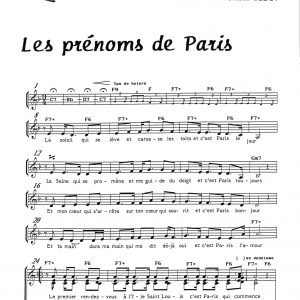 PRENOMS DE PARIS (LES)