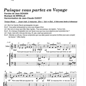 PUISQUE VOUS PARTEZ EN VOYAGE