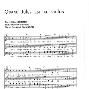 QUAND JULES EST AU VIOLON
