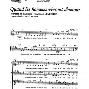 QUAND LES HOMMES VIVRONT D'AMOUR