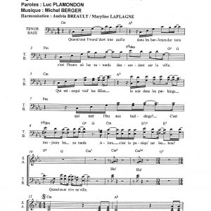 QUAND ON ARRIVE EN VILLE