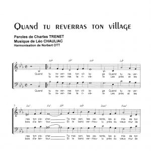 QUAND TU REVERRAS TON VILLAGE