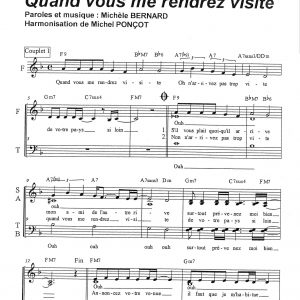 QUAND VOUS ME RENDREZ VISITE