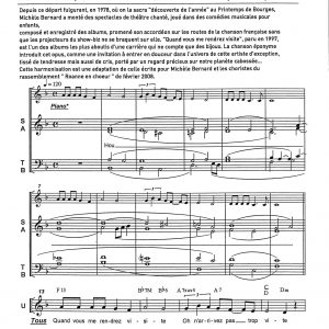 QUAND VOUS ME RENDREZ VISITE