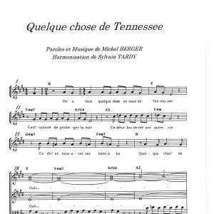QUELQUE CHOSE DE TENNESSEE