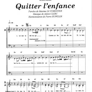 QUITTER L'ENFANCE