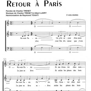 RETOUR A PARIS