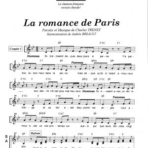 ROMANCE DE PARIS (LA)