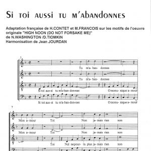 SI TOI AUSSI TU M'ABANDONNES