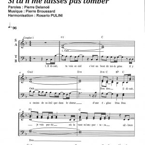 SI TU N'ME LAISSES PAS TOMBER