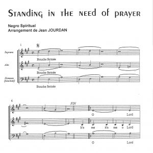 STANDING IN THE NEED OF PRAYER