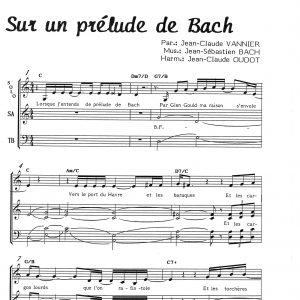 SUR UN PRELUDE DE BACH