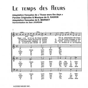 TEMPS DES FLEURS (LE)
