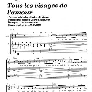 TOUS LES VISAGES DE L'AMOUR