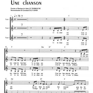 UNE CHANSON