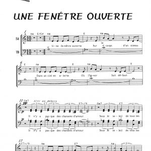 UNE FENETRE OUVERTE