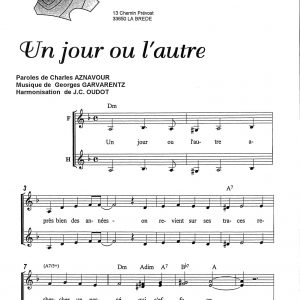 UN JOUR OU L'AUTRE